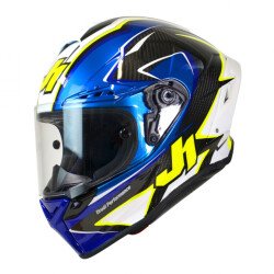 GARAJJ Just1 J-GPR Baldassarri Replika Kapalı Motosiklet Kaskı Siyah / Mavi / Beyaz - JUST1