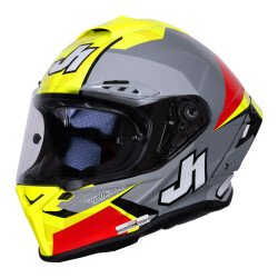 GARAJJ Just1 J-GPR F Cariscasulo Replika Kapalı Motosiklet Kaskı Siyah / Kırmızı / Beyaz - JUST1