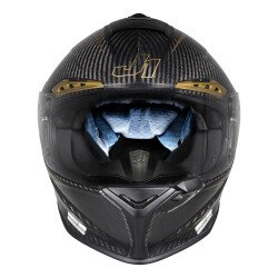 Just1 J-GPR Golden Road Carbon Kapalı Motosiklet Kaskı Siyah / Altın - 3