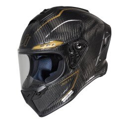 Just1 J-GPR Golden Road Carbon Kapalı Motosiklet Kaskı Siyah / Altın 