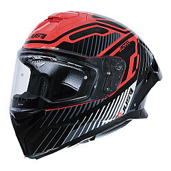 Just1 J-STR Tactical Kapalı Motosiklet Kaskı Kırmızı / Gümüş - JUST1