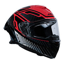 Just1 J-STR Tactical Kapalı Motosiklet Kaskı Kırmızı / Gümüş - JUST1 (1)