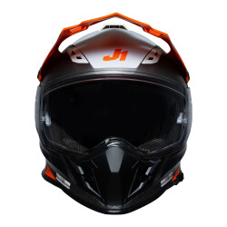 Just1 J34 Pro Outer Space Kapalı Motosiklet Kaskı Siyah / Antrasit / Oranj - 3