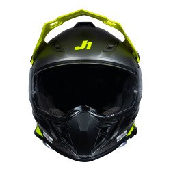 Just1 J34 Pro Outer Space Kapalı Motosiklet Kaskı Siyah / Antrasit / Sarı - 3