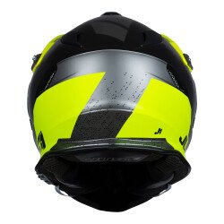 Just1 J34 Pro Outer Space Kapalı Motosiklet Kaskı Siyah / Antrasit / Sarı - 4