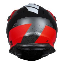 Just1 J34 Pro Outer Space Kapalı Motosiklet Kaskı Siyah / Kırmızı / Beyaz - 4