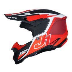 Just1 J40 Flash Off-Road Kaskı Kırmızı / Beyaz / Siyah - 3