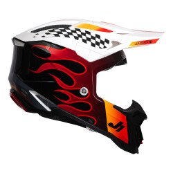 Just1 J40 Sixties Off-Road Kaskı Siyah / Beyaz - 4