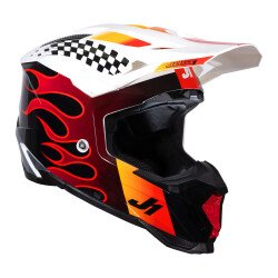 Just1 J40 Sixties Off-Road Kaskı Siyah / Beyaz - JUST1 (1)