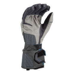 Klim Badlands Gore-Tex Uzun Korumalı Motosiklet Eldiveni Gri / Mavi - 2