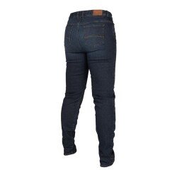 GARAJJ Klim Betty Tapered Stretch Denim Korumalı Kadın Motosiklet Pantolonu Mavi - 4