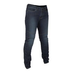 GARAJJ Klim Betty Tapered Stretch Denim Korumalı Kadın Motosiklet Pantolonu Mavi - 3