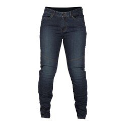 GARAJJ Klim Betty Tapered Stretch Denim Korumalı Kadın Motosiklet Pantolonu Mavi - 5