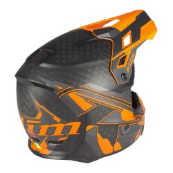 Klim F3 Carbon Pro Cross Motosiklet Kaskı Siyah / Oranj - 2