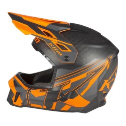 Klim F3 Carbon Pro Cross Motosiklet Kaskı Siyah / Oranj - 3