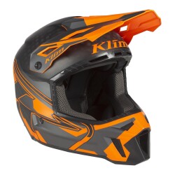 Klim F3 Carbon Pro Cross Motosiklet Kaskı Siyah / Oranj - 7