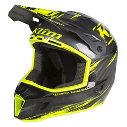 Klim F3 Carbon Pro Cross Motosiklet Kaskı Siyah / Sarı 