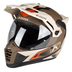 Klim Krios Pro Carbon Adv Rally Motosiklet Kaskı Kahverengi / Bej - Klim
