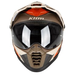 Klim Krios Pro Carbon Adv Rally Motosiklet Kaskı Kahverengi / Bej - 5