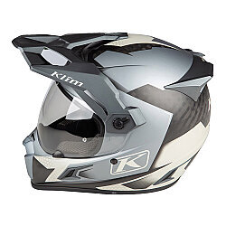 Klim Krios Pro Carbon Charger Adv Rally Motosiklet Kaskı Gri - 3