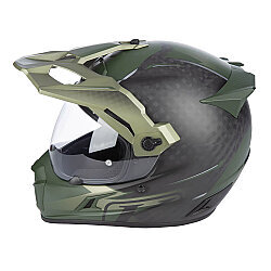 Klim Krios Pro Carbon Echo Adv Rally Motosiklet Kaskı Siyah / Yeşil - 3