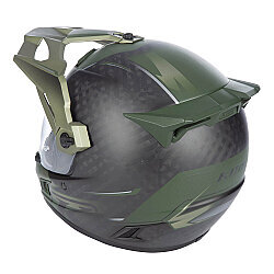 Klim Krios Pro Carbon Echo Adv Rally Motosiklet Kaskı Siyah / Yeşil - 8