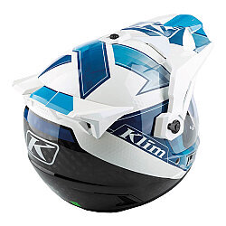Klim Krios Pro Carbon Spectrum Adv Rally Motosiklet Kaskı Beyaz / Mavi - 2