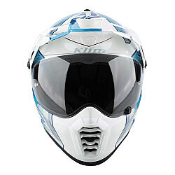 Klim Krios Pro Carbon Spectrum Adv Rally Motosiklet Kaskı Beyaz / Mavi - 5