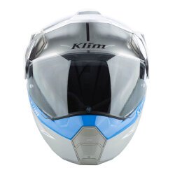 Klim X1 Alpha Carbon Concept Korumalı ADV Motosiklet Kaskı Beyaz / Mavi - 5