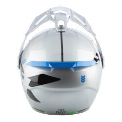 Klim X1 Alpha Carbon Concept Korumalı ADV Motosiklet Kaskı Beyaz / Mavi - 6