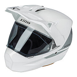 Klim X1 Alpha Carbon Concept Korumalı ADV Motosiklet Kaskı Beyaz / Sarı - Klim