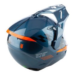 Klim X1 Alpha Carbon Concept Korumalı ADV Motosiklet Kaskı Mavi/Oranj - Klim (1)