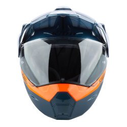 Klim X1 Alpha Carbon Concept Korumalı ADV Motosiklet Kaskı Mavi/Oranj - 5