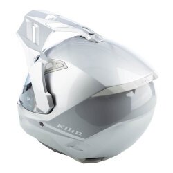 Klim X1 Alpha Carbon Korumalı ADV Motosiklet Kaskı Gümüş / Gri - 8