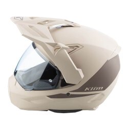 Klim X1 Alpha Carbon Korumalı ADV Motosiklet Kaskı Krem / Kahverengi - 3