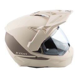 Klim X1 Alpha Carbon Korumalı ADV Motosiklet Kaskı Krem / Kahverengi - 4