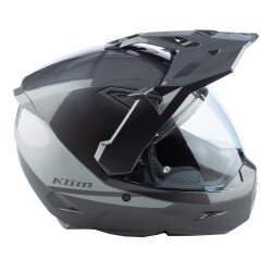 Klim X1 Alpha Carbon Korumalı ADV Motosiklet Kaskı Metalik Gri / Gri - 4