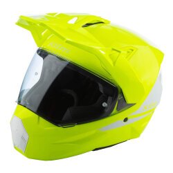 Klim X1 Alpha Carbon Korumalı ADV Motosiklet Kaskı Sarı / Beyaz - Klim