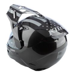 Klim X1 Alpha Carbon Patroit Korumalı ADV Motosiklet Kaskı Metalik Siyah - 8