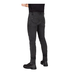 Knox Colton Slim Korumalı Denim Motosiklet Pantolonu Koyu Gri - 4