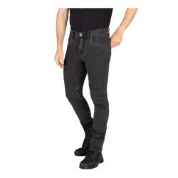 Knox Colton Slim Korumalı Denim Motosiklet Pantolonu Koyu Gri - 3