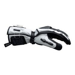 Knox Handroid MK5 Korumalı Deri Motosiklet Eldiveni Siyah / Beyaz - 7