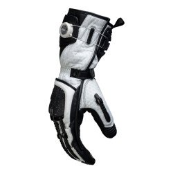 Knox Handroid MK5 Korumalı Deri Motosiklet Eldiveni Siyah / Beyaz - 5