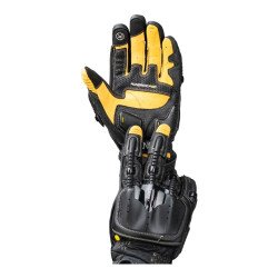 Knox Handroid Pod MK5 Kısa Korumalı Deri Motosiklet Eldiveni Siyah / Kahve - 8