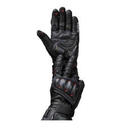 Knox Oulton MK2 Korumalı Deri Motosiklet Eldiveni Siyah / Kırmızı - 8