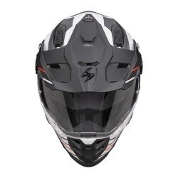 Scorpion ADF-9000 Air FEAT Kapalı Motosiklet Kaskı Mat Beyaz / Siyah / Kırmızı - Scorpion (1)