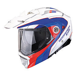 Scorpion ADX-2 Kamps Adv Motosiklet Kaskı Beyaz / Kırmızı / Mavi 