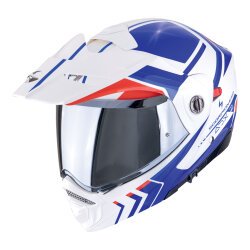 Scorpion ADX-2 Lewis Adv Motosiklet Kaskı Beyaz / Mavi / Kırmızı - Scorpion