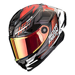 Scorpion Apex GT-Race Air Carbon Kobra Kapalı Motosiklet Kaskı Siyah / Kırmızı 