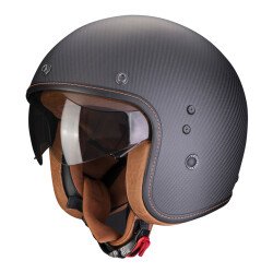 GARAJJ Scorpion Belfast Evo Carbon Açık Motosiklet Kaskı Mat Siyah - 1